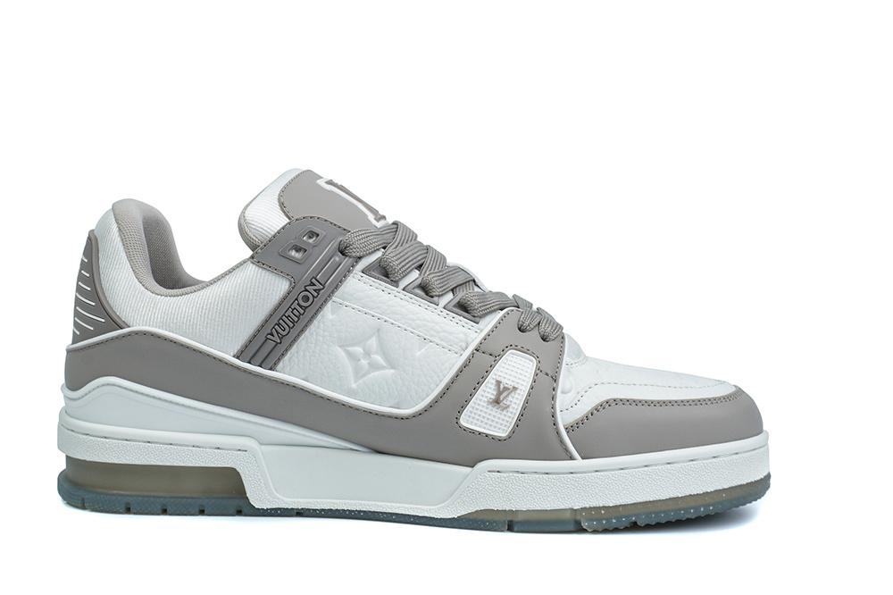 PK god Louis Vuitton LV Trainer Gray White retail materials ready to ship